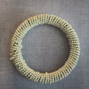 White Beaded Bracelet